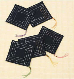 SK-0232 Sashiko Coaster kit