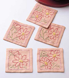 SK-0163 Sashiko Coaster Kit