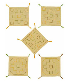 SK-0194 Sashiko Coaster Kit