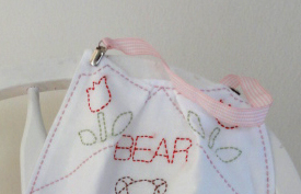 Sashiko bib detail